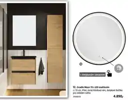 Bauhaus Zrcadlo Moon 70 s LED osvětlením nabídka