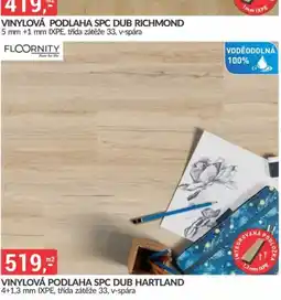 Baumax Floornity vinylová podlaha spc dub richmond nabídka