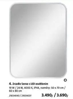 Bauhaus Senso zrcadlo s led osvetlenim nabídka