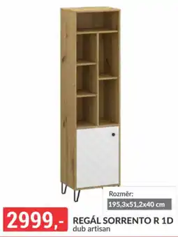 Baumax Regál sorrento r 1d dub artisan nabídka