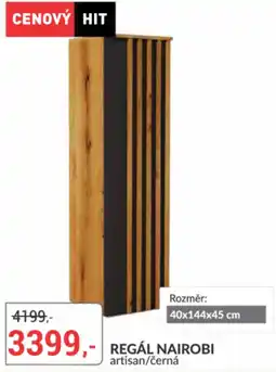 Baumax Regál nairobi artisan/černá nabídka