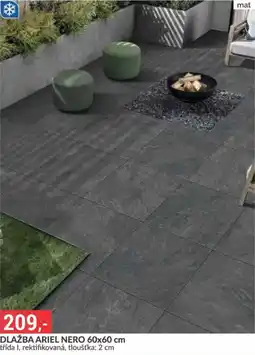 Baumax Dlažba ariel nero nabídka