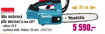 Makita aku motorová pila duc254z li-ion lxt*