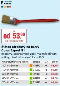 DEK Color Expert štětec zárohový na barvy S1 nabídka