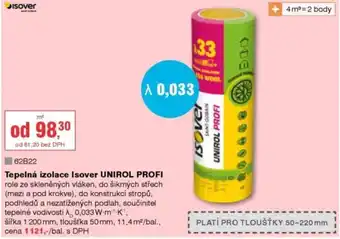 Isover tepelná izolace UNIROL PROFI