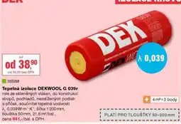 DEK Dek tepelná izolace dekwool g 039r nabídka