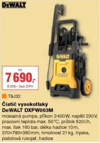 DeWalt čistič vysokotlaký DXPW003M