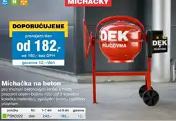 DEK Dek míchačka na beton nabídka