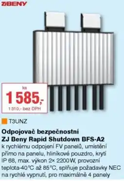 DEK Odpojovač bezpečnostní Zj beny rapid shutdown bfs-a2 nabídka