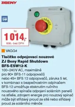 DEK ZJ Beny Rapid Shutdown BFS-ESW12-K nabídka