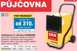 DEK dek odvlhčovač 31-501/den standard nabídka