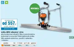DEK Lišta aku vibrační 1,8 m nabídka