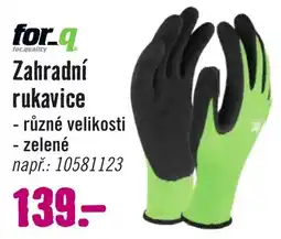 Hornbach for.q zahradní rukavice nabídka