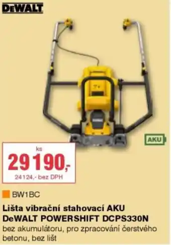 Dewalt lišta vibrační stahovací aku dewalt powershift dcps330n