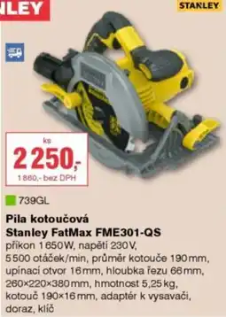 DEK Stanley pila kotoučová fatmax fme301-qs nabídka