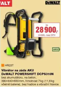 DEK Vibrátor na záda Aku Dewalt powershift dcps310n nabídka