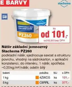 DEK Stachema nátěr základní jemnozrnný PZ260 nabídka