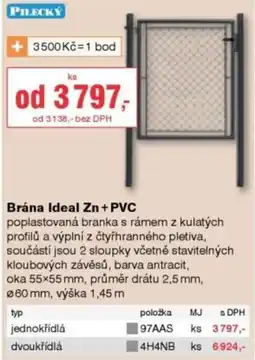 DEK Pilecký brána ideal zn + pvc nabídka