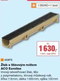 DEK Aco Euroline žlab s litinovým roštem nabídka