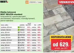 DEK Best dlažba betonová best beleza standard nabídka