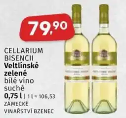 Coop Cellarium Bisenčii Veltlínské zelené bílé víno suché nabídka