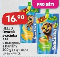 Coop Hello ovocná svačinka xxl s mangem, s banány nabídka