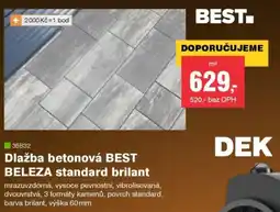 DEK Best dlažba betonová beleza standard brilant nabídka