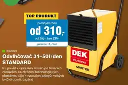 DEK Odvlhčovač 31-50 l/den Standard nabídka