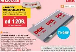 DEK Topdek tepelná izolace nabídka