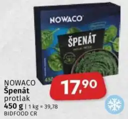 Coop Nowaco špenát protlak nabídka