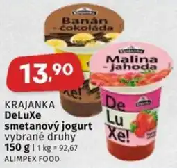 Coop DeLuXe smetanový jogurt vybrané druhy nabídka
