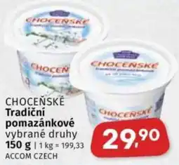 Coop Choceňské tradiční pomazánkové vybrané druhy nabídka