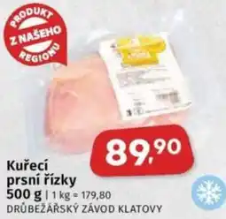 Coop Drůbežářský závod klatovy kuřecí prsní řízky nabídka