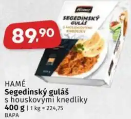 Coop Hamé Segedinský guláš s houskovými knedlíky nabídka