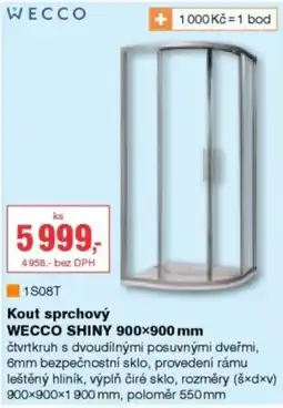 DEK Wecco kout sprchový WECCO shiny nabídka