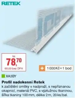 DEK Retek profil nadokenní nabídka