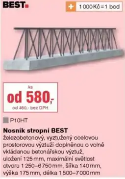 DEK Best nosník stropní nabídka