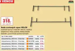 DEK Sada ocelových spon Velox nabídka
