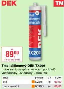 DEK DEK tmel silikonový TX200 nabídka