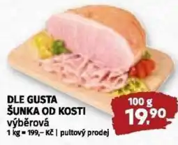 Coop Dle gusta šunka od kosti výběrová nabídka