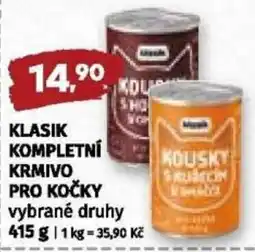 Coop Klasik kompletní krmivo pro kočky vybrané druhy nabídka