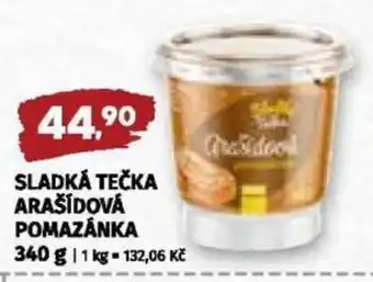 Sladká tečka arašidová pomazánka