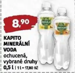 Coop Kapito minerální voda nabídka