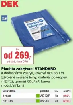 DEK DEK Plachta zakrývací STANDARD nabídka