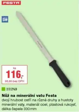 DEK Festa nůž na minerální vatou nabídka