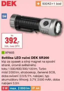 DEK DEK svítilna LED ruční SR200 nabídka