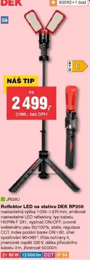 DEK DEK Reflektor LED na stativu RP250 nabídka