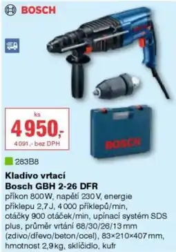 DEK Bosch kladivo vrtací GBH 2-26 DFR nabídka