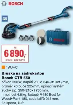 DEK Bosch bruska na sádrokarton GTR 550 nabídka