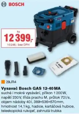DEK Bosch vysavač GAS 12-40 MA nabídka
